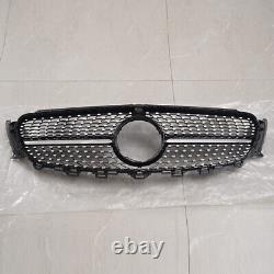 Pour Mercedes E Class W213 C238 16-19 Grille Avant Calandre Gloss Blk Style Diamant