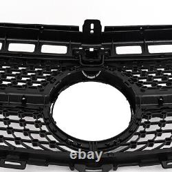 Pour Mercedes E Class W213 C238 16-19 Grille Avant Calandre Gloss Blk Style Diamant