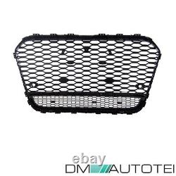 Sport Nid D'abeille Grill Radiateur Calandre Chrome Noir Argent Convient Audi A6 C7 De 11-14