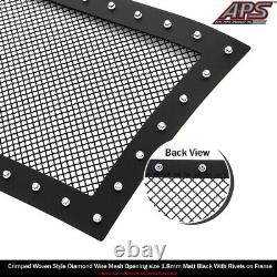 Ss 1.8mm Blk Z Mesh Grille Pour 03-06 Chevy Avalanche/03-05 Silverado 1500/ss