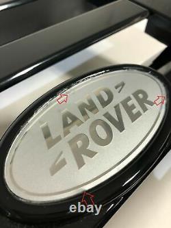 Véritable Land Rover Defender Svx Front Grille Peint Gloss Black 90 110 + Badge