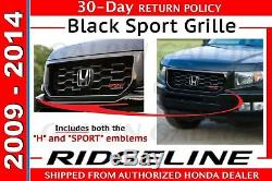 Véritable Oem Honda Ridgeline Sport Noir Grille 2009-2014 (71100-sjc-a61za)