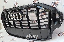 Véritable calandre de radiateur pour Audi Q7 4M facelift en noir, grill avant noir 4M0853651AJ